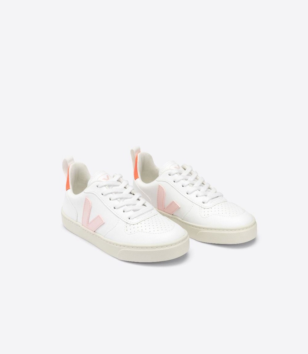 Veja Sneakers Copii - V-10 Lace Cwl - Albi/Portocalii - 9475386-AO